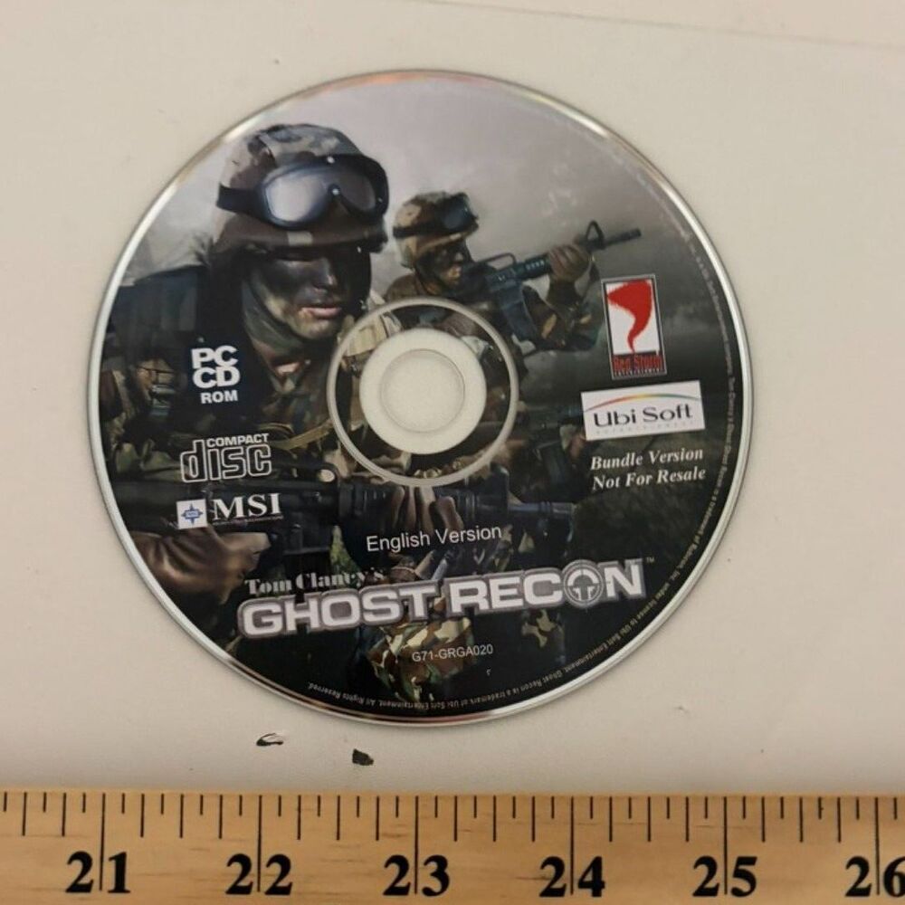 Tom Clancy's Ghost recon PC game Cd-ROM bundle version